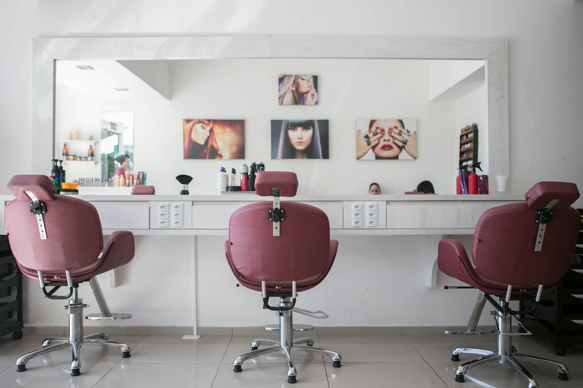Modern salon interior